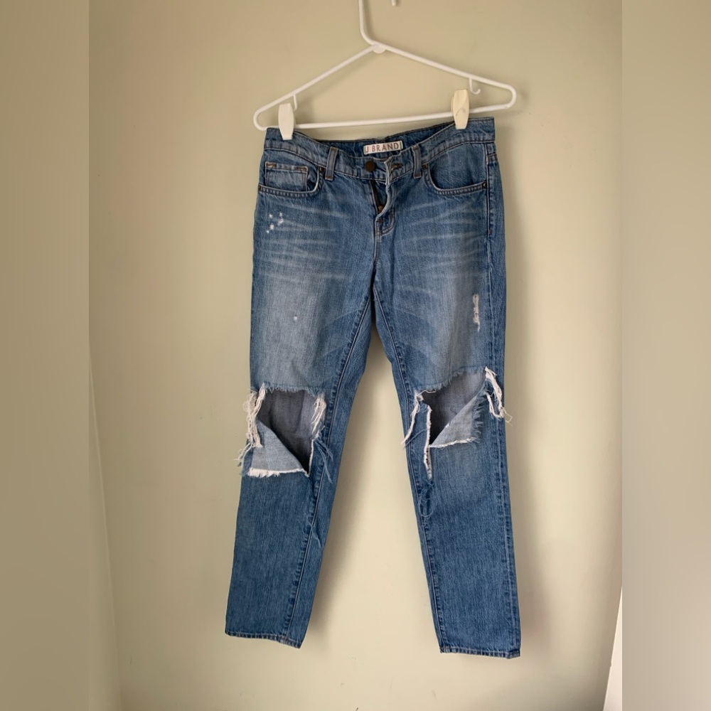 JBrand Distressed Blue Jeans Ripped
